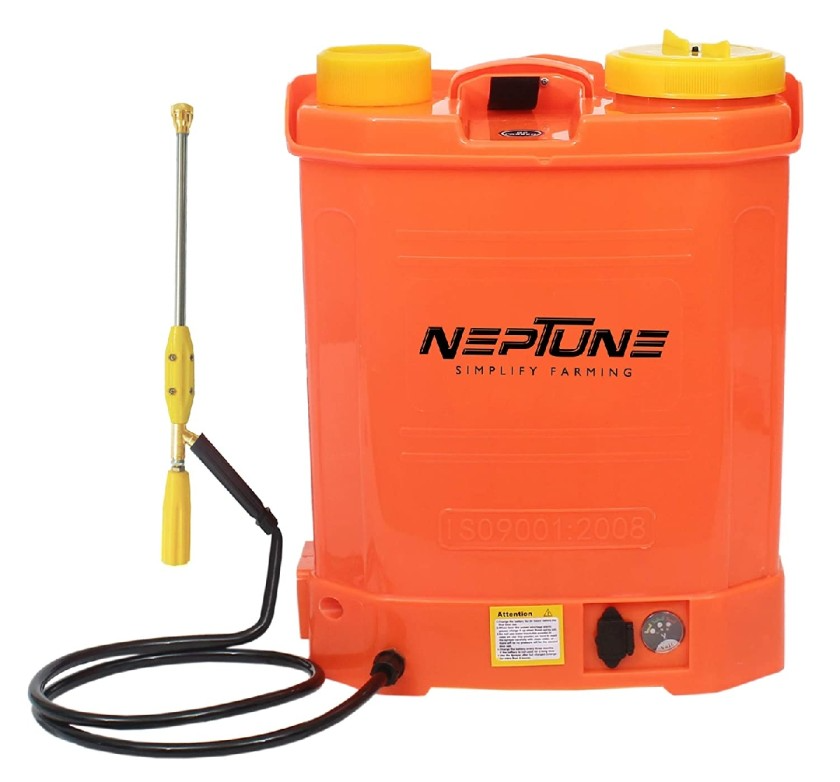 Neptune Double Motor Battery Operated Sprayer 12Volt x 12AH, 16L Tank Capacity, Easy To Operate, Color May Vary