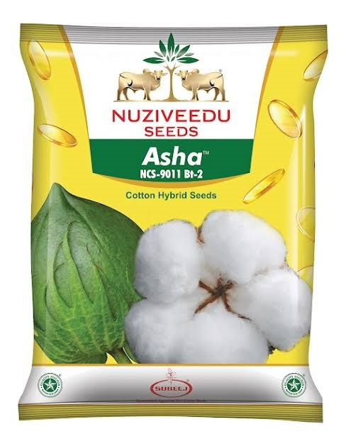 Nuziveedu Asha NCS 9011 BT-2 Hybrid Cotton Seeds (475 Gm), Good Boll Opening and Easy Picking