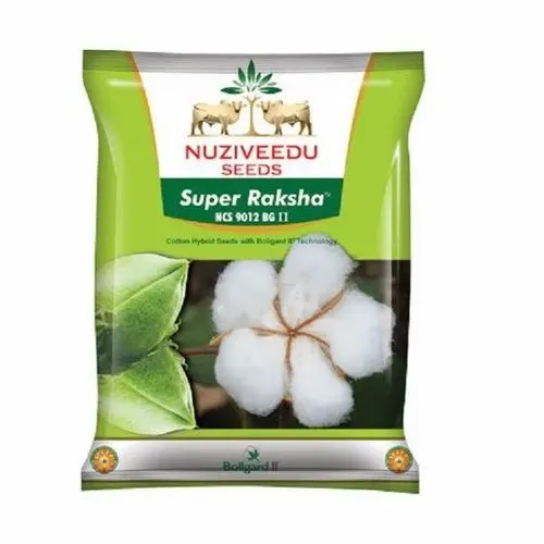 Nuziveedu Super Raksha NCS 9012 BG II Hybrid Cotton Seeds (475 Gm), Resistant to American Bollworm, Pink Bollworm, Spotted Bollworm and Spodoptera