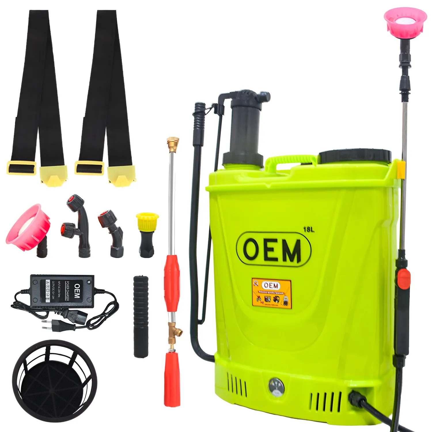 OEM 2 In 1 Manual and Battery Operated Multipurpose Sprayer 12Vx8A (18L Capacity),  Agriculture Sprayer Pump, High-Pressure Pesticide Sprayer