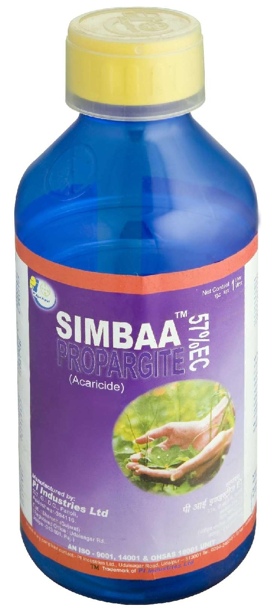 PI Simbaa Propargite 57% EC Acaricide, Controls The Motile Stages Of Mites, Specially For Mites