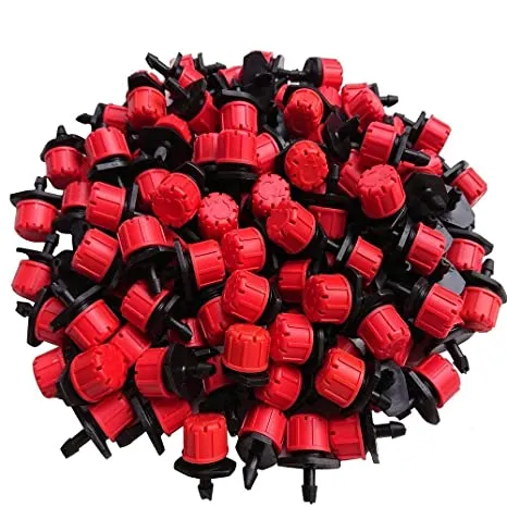 Pep Solution Adjustable Dripper 4MM,  0-70 Lph, Plastic Watering Sprinklers Emitter Drippers for Drip Irrigation