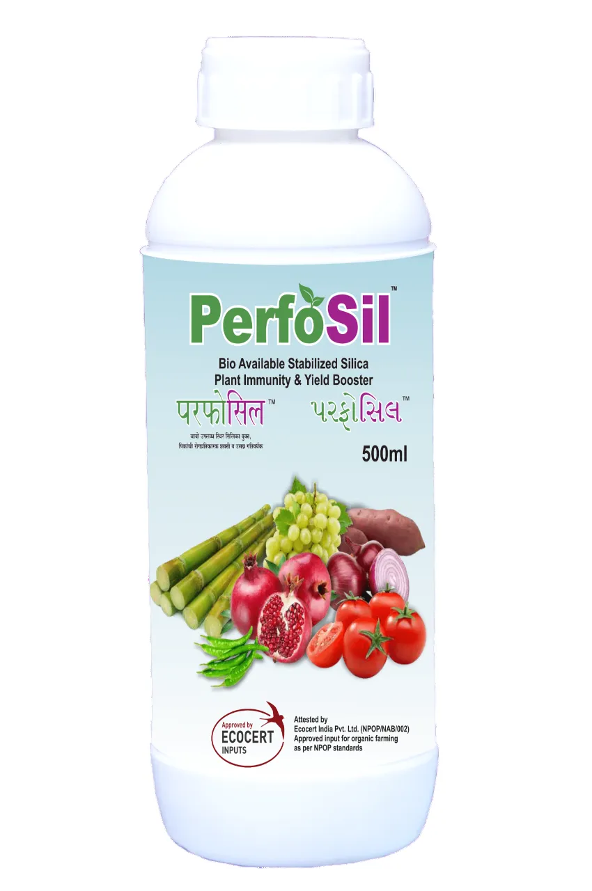 PerfoSil Ecocert Certified Plant Immunity & Yield Booster of Plants, Bio Available Stabilized Silica 3%, Sorbitol 15%