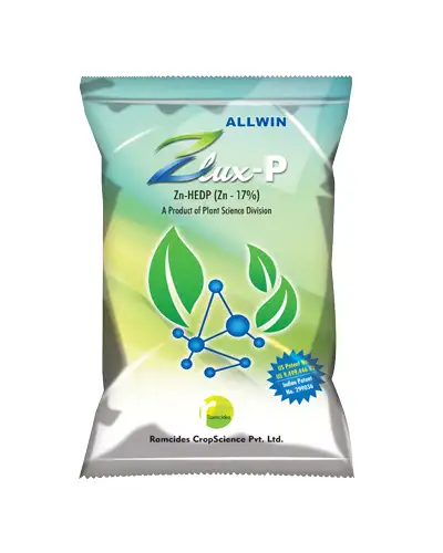 Ramcides ZLUX-P (Zn-HEDP 17% with P) Fertilizer, Facilitates Quick Nutrient Uptake And Translocation Within The Plant.