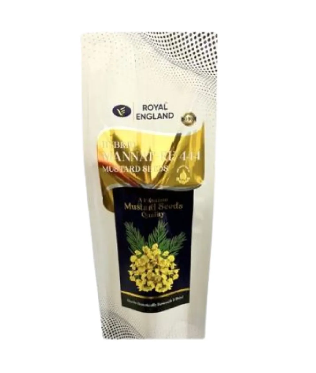 Royal England Mannat RE 444 Hybrid Black Mustard Seeds, Good Germination And Oil Percentage.