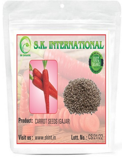 S K ORGANIC Red Carrots Seeds (Gajarbeej) For Cultivation And Microgreens