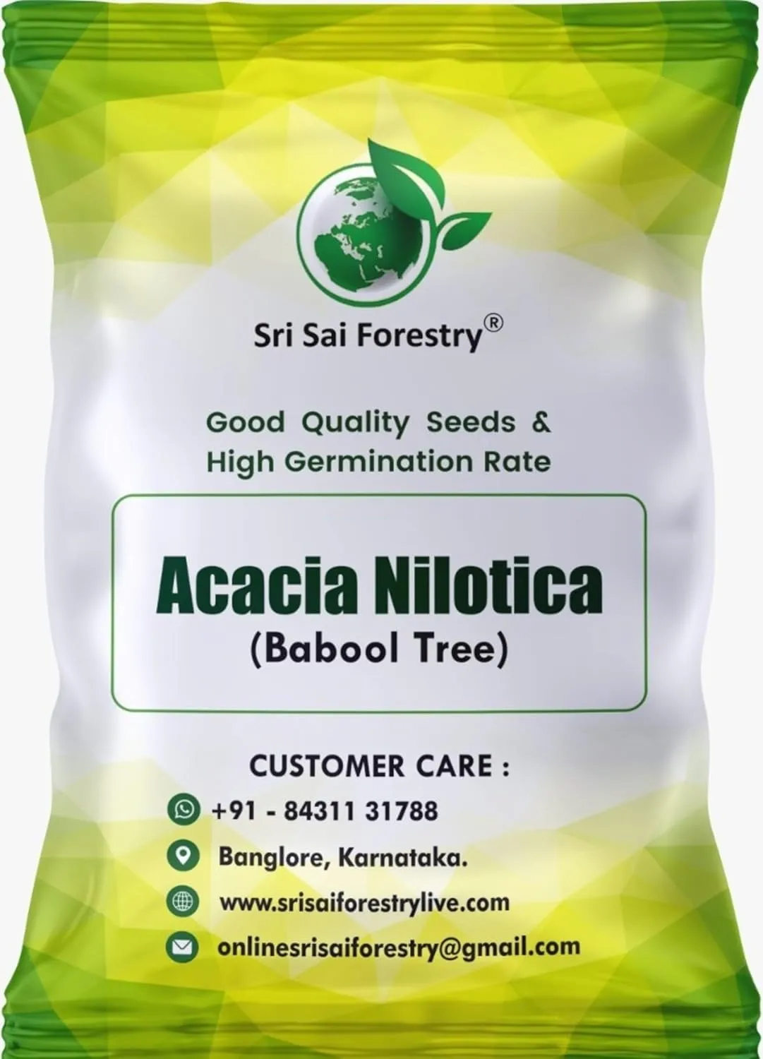 SRI SAI FORESTRY – Arabic Gum (Acacia Nilotica) Babool Tree seeds – Live Fencing Tree Seeds