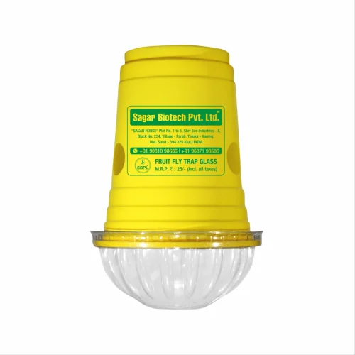 Sagar Fruit Fly Trap Glass, Bactocera Cucurbitae Lure, Effective Melon & Fruit Fly Control