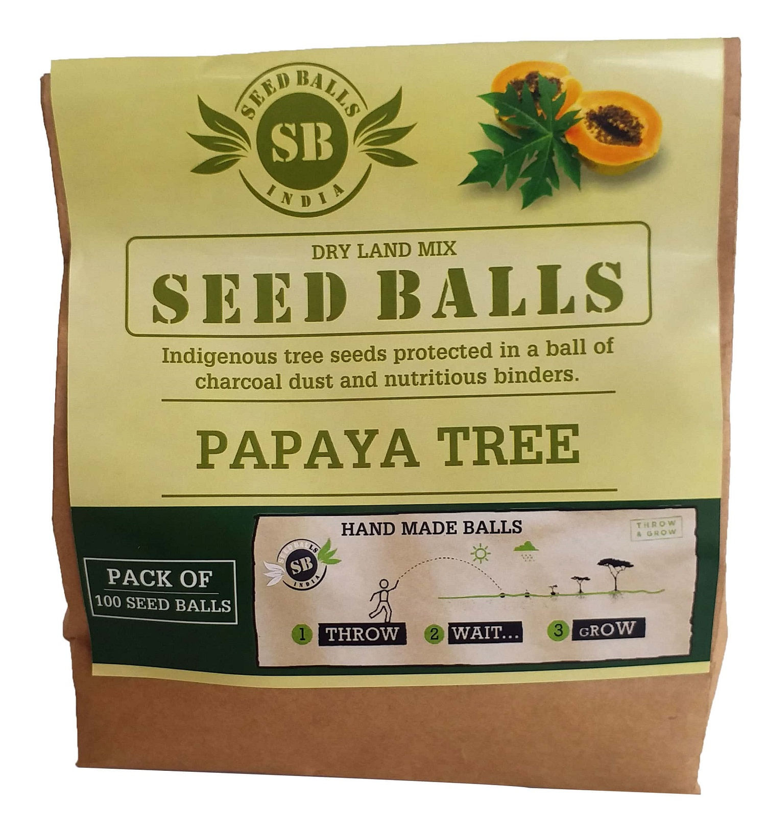 Seed Balls (Papaya Seed Balls) mixed with some nutritious binders