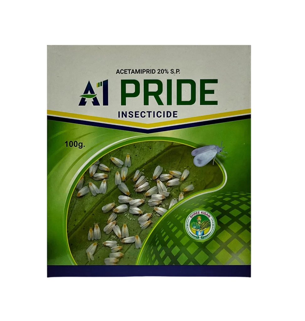 Shree Industries A1 Pride Acetamiprid 20% SP Insecticide, Effective Aphids, Jassids, Thrips, White Flies and Leaf Hoppers