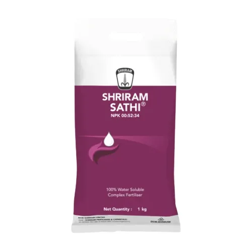 Shriram Sathi NPK 00:52:34 Fertilizer, Suitable For Pre-Bloom As Well As Post-Bloom Applications