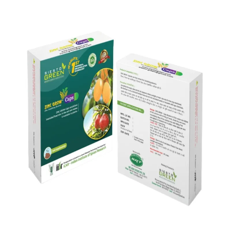 Siesto Zinc Grow Capsules, Contain Zinc Solubilizing Bacteria, Patented Technology Developed by the ICAR