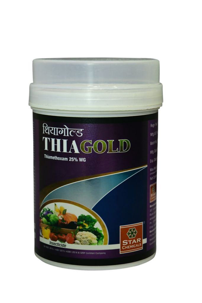 Star Chemicals Thiagold Thiamethoxam 25% WG Useful For Rice, Cotton, Tomato, Brinjal, Potato, Best Use Against Brown Plant Hopper, Green Leaf, Thrips