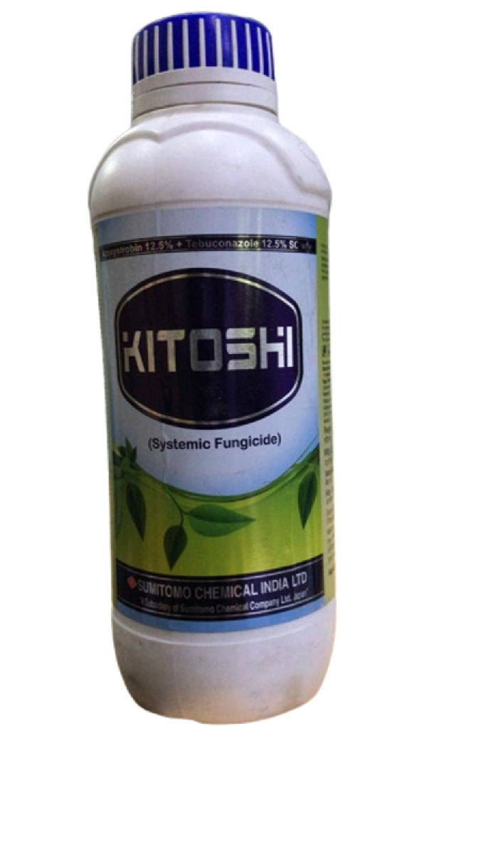 Sumitomo Kitoshi Azoxystrobin 12.5% + Tebuconazole 12.5% Sc Systemic Fungicide , For The Control Of Many Fungal Pathogens And Diseases