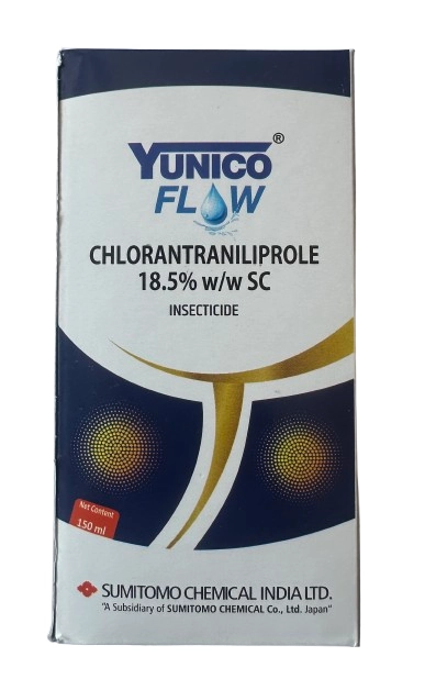 Summitomo Yunico Flow Chlorantraniliprole 18.5% SC, Broad Spectrum Insecticide For Various Crops