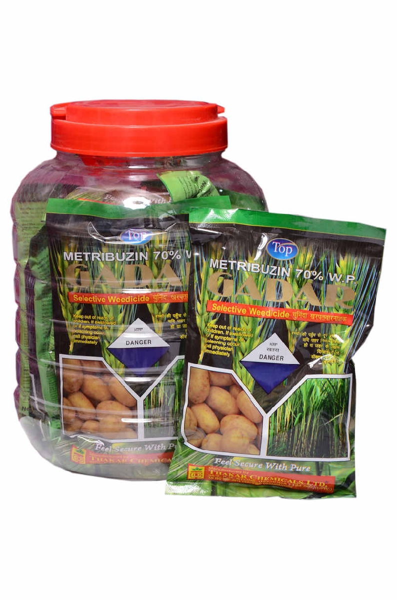 Thakar Gadar Metribuzin 70% WP , Selective Systemic Herbicide, Acts On Both Grasses and Broad Leaf Weeds