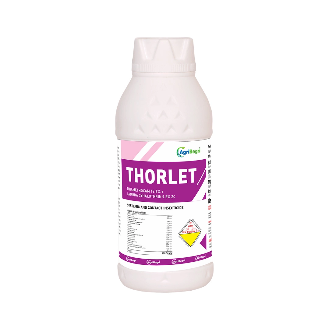 Thorlet – Thiamethoxam 12.6% + Lambda Cyhalothrin 9.5% Zc, Best Systemic Insecticide for Effective Control Against Sucking Pests