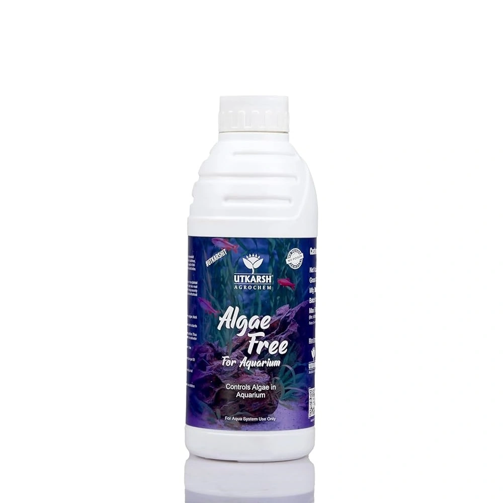 Utkarsh Algae Free For Aquarium Tank Liquid, Algae Scraper, Algae Cleaner, For Fish Tank Algae Remover