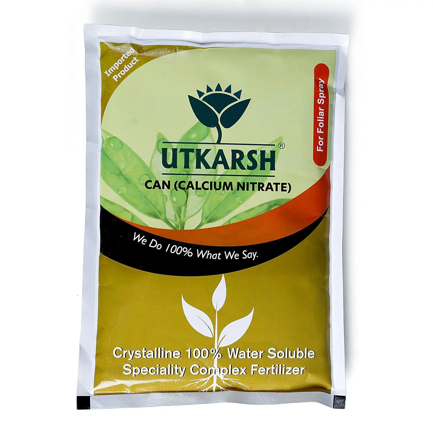 Utkarsh Calcium Nitrate Ca(NO3)2 (100% Water Soluble Fertilizer) For Foliar Spray and Irrigation