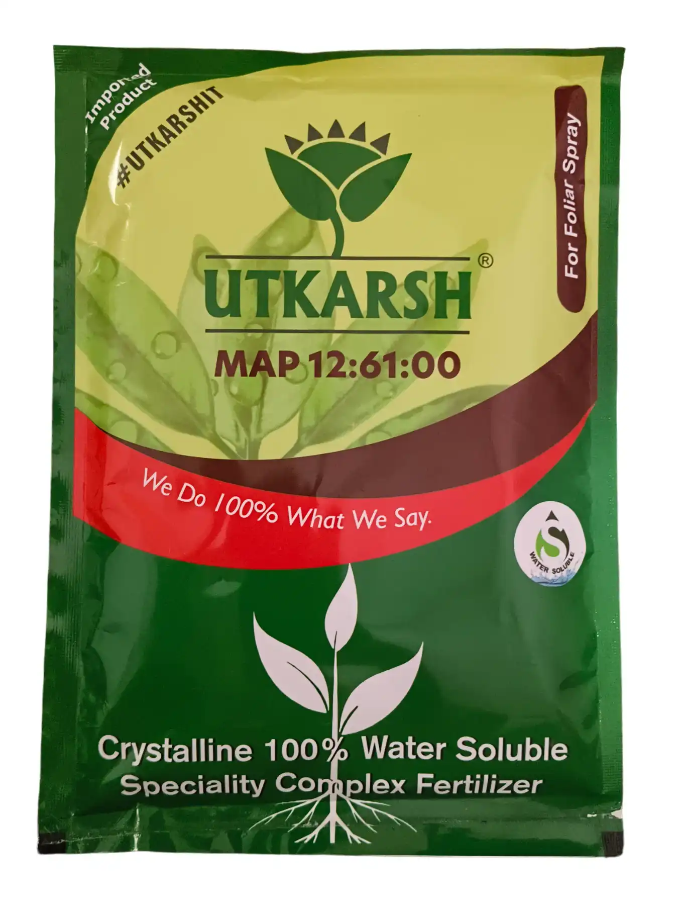 Utkarsh MAP (12:61:00) (Mono Ammonium Phosphate) 100% Water Soluble Complex Fertilizer, Best For Drip Irrigation