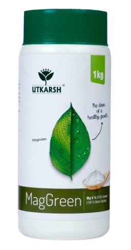 Utkarsh MagGreen (Magnesium Mg 5% EDTA Chelated Fertilizer) 100% Water Soluble Foliar Spray