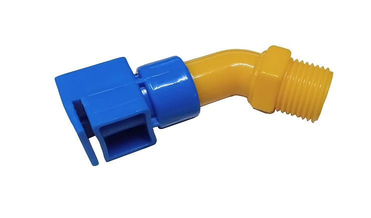 Vasudha Irrigation Solar Sprinkler For Solar Panel Cleaning L-Type Yellow Color