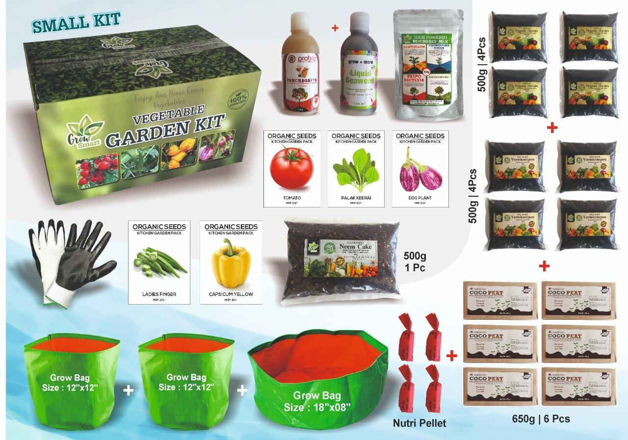 Vegetable Gardening Kit – Kitchen Garden Kit Perfect choice for Beginners, With All Accessories.