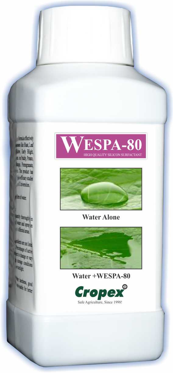 WESPA 80 – Wetting and Spreading Agent, Unique Silicon-based All Purpose Agricultural Spray Adjuvant